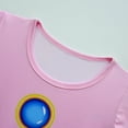thumbnail image 4 of HAWEE Filles Princess Peach Costume Cosplay Décontracté Déguisement Robe Pêche, 4 of 6