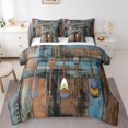 thumbnail image 1 of YST Lake House 7Pcs Comforter Set, Colorful Lake Paddles Bedding, Full Size, 1 of 5