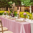 thumbnail image 4 of Dvruxg Satin Tablecloth – Washable Polyester Solid Color Banquet Cloth for Weddings, Hotels, Restaurants & Home Use – Elegant Cut-to-Fit Table Cover for Events & Parties, 4 of 5