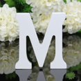 thumbnail image 2 of Agiferg Wood Wooden Letters White Alphabet Wedding Birthday Party Home Decorations M, 2 of 3
