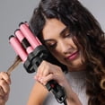 thumbnail image 2 of Revlon Wave Master 3 Barrel Ceramic Jumbo Waver/Hair Crimper, Pink, 2 of 6