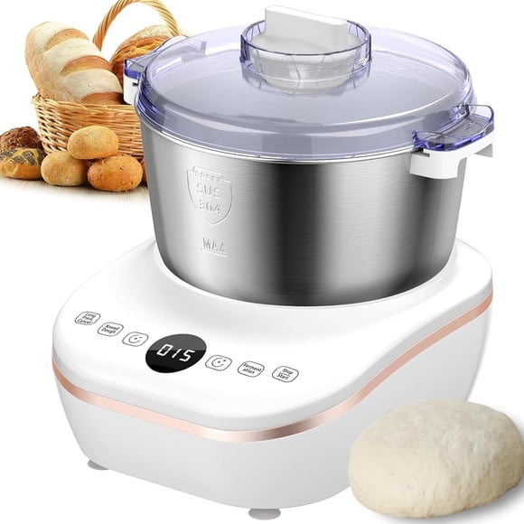 Electric Dough Maker, Stainless Steel Professional Dough Mixer with 25-38℃ Thermostatic Fermentation, Microcomputer Timing&Face-Up Touch Panel, Easy Cleaning for Bakery Pizza Restaurant