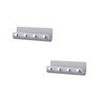 thumbnail image 1 of Oleegame 2PC Spoon And Lid Rest Wall Mounted Storage Box With Hook Mobile Phone Holder Mobile Phone Charging Station Remote Control Storage Box Self Adhesive Double Sided Tape Fixed Position Gray, 1 of 9