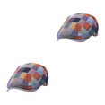 thumbnail image 3 of Maytalsory Stay Protected And Beautiful Sunproof Flat Hat For Outdoor Excursions Breathable Orange 2Set, 3 of 6
