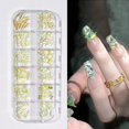 thumbnail image 4 of 1 Box Nail Art Kit Stunning Aurora Rhinestone Create Stylish Nail Looks Flat Bottom Manicure Art Accessories, 4 of 10