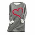 thumbnail image 1 of Birdeem Womens Large Loose Raglan Top Thickened and Velvet Lamb Wool Warm Underlay, 1 of 1