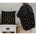 thumbnail image 5 of Soimoi Black Poly Georgette Fabric Yellow Flower & Dots Fabric Prints By Yard 52 Inch Wide, 5 of 5