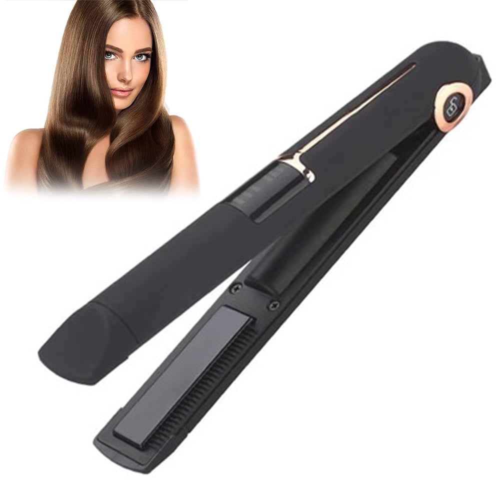 1 pcs Hair Straightener, Professional Flat Iron for Hair Straightening Curling, Rechargeable Travel Cordless Hair Straightener an