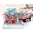 thumbnail image 2 of SNNROO Woven Evil Eyes Stackable Wrap Fabric Bracelets Tassel Adjustable Bracelet Gift For Her, 2 of 6