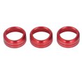 thumbnail image 3 of AC Interrupteur Bague Garniture, Résistant à l'Abrasion en Alliage d'Aluminium Anti-Rayures Robuste Rouge Couleurfast Couvercle du Bouton de Climatisation pour Voiture, 3 of 8