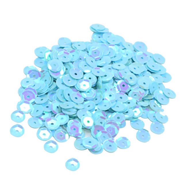 kurtrusly 400 Pcs Paillettes Rondes en Coupe Ample Couture Ornement 7mm Bleu 1Ensemble