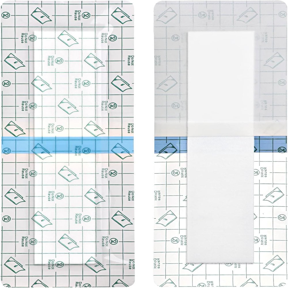 LNGOOR 25 Pcs Pansements d'Incision Imperméables - Pansement pour Grande Plaie pour Remplacement du Genou et de la Hanche, Protection Postchirurgicale pour la Douche, Pansement Adhésif pour Îlot