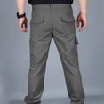 thumbnail image 5 of YOIAVAIOY Pantalon Cargo Tactique pour Hommes Résistant à l'Eau en Ripstop Pantalon de Randonnée Léger Pantalon de Travail d'Extérieur avec Multiples Poches Gris Foncé S, 5 of 5