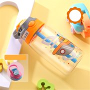 Orange Plastic Water Bottle, Personalised Kids Water Bottle with and Lid Back to schol Supplies Custom Name Water Bottle for Kids Boys Girls Teen Gifts 500Ml Birthday Leak Proof Water Bottle