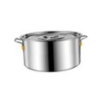 thumbnail image 4 of Luzkey 3.5L Stainless Steel Soup Pot, Multipurpose Cooking Pot with Large Wide Handles, Suitable for All Stoves, 4 of 8