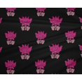 thumbnail image 4 of oneOone Polyester Lycra Fabric Leaves & Lotus Block Print Fabric By The Yard 56 Inch Wide, 4 of 4