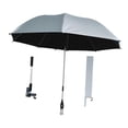 thumbnail image 3 of DOLITY Parasol de Plage 42 Pouces avec Pince Parasol Universel Polyvalent Argenté, 3 of 9
