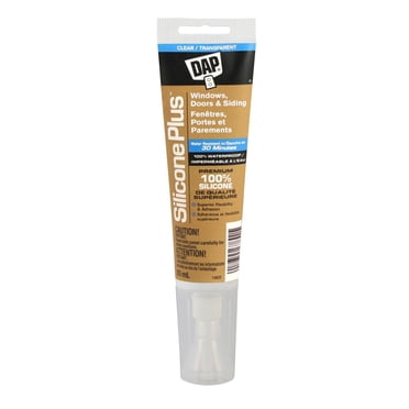 DAP Silicone Plus Premium All Purpose 100% Silicone Caulking Sealant, 83ml, Clear