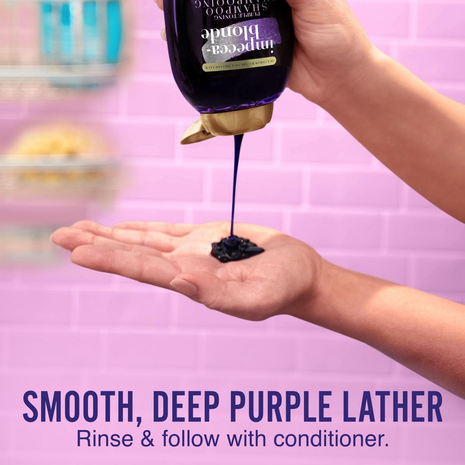 OGX Impecca-Blonde Purple Toning Shampoo, Blonde-Toning to Personalize Your Blonde
