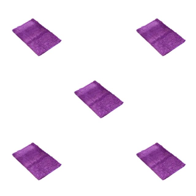 Youkk Polyester Chenille Bath Mat - Strong Water Absorption Exquisite Crafted Soft Texture No Shedding Vibrant Purple 40cm*60cm 5Set