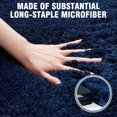 thumbnail image 3 of TECHMILLY Super Soft Shaggy Bathroom Rugs, Absorbent Thick Non Slip Microfiber Bath Rugs, Quick Dry Machine Washable Bath Mat for Bathroom Floor, Bathtub and Shower 20"x32", 3 of 7