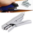 thumbnail image 4 of Hand Held Stapler, Practical Desktop Stapler Frosted Surfaces  For Binding Documents Black,Transparent, 4 of 8