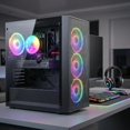 thumbnail image 5 of STGAubron Gaming PC Desktop Computer, Intel Core i7 8th Gen up to 4.1G, Radeon RX 580 8G, 16G DDR4, 512G SSD, WiFi 6, BT 5.2, RGB Fan x4, Windows 11 Home, 5 of 5