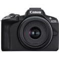 thumbnail image 1 of Canon EOS R50 Mirrorless Camera with 18-45mm Lens (Black), 1 of 6