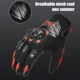 thumbnail image 4 of Red Motorcycle Riding Gloves Pair For Racing Motocross Bike Durable Protective Gloves With Grip Control Palm Width 3.74-3.94 Inches Breathable Gloves 5.29 Oz, 4 of 6