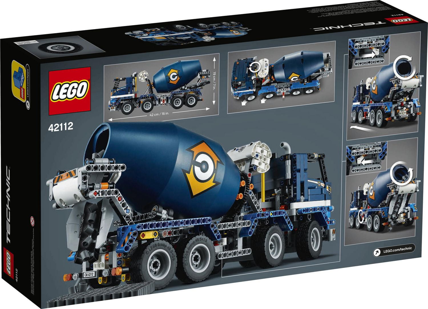LEGO Technic Le camion malaxeur (42112) Ensemble de construction (1 163 pièces)