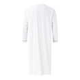 thumbnail image 3 of Mens Muslim Arabia Casual Long Sleeve Pocket Loose Robe Shirt Muslim Robe Solid Pocket, 3 of 4