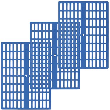 MOVTOTOP Blue Plastic Pet Cage Mat for Small Animals Ensuring Clean Environment with High Strength 3pcs