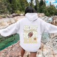 thumbnail image 2 of WEAIXIMIUNG Fall Sweatshirts for Women Plus Size Ladies' Autumn and Winter Fashionable Rugby Print Hooded Sweatshirt, 2 of 5