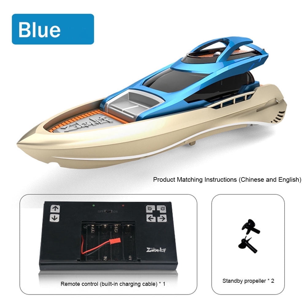 Bateau RC LSRC 2,4 GHz – 15-20 Km/h – 80 M De Portée – Batterie 1200 MAh Incluse – Etanche – Dès 8 Ans