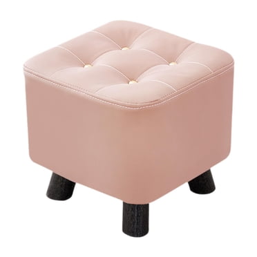 veasfak Petit Tabouret Repose-Pieds Chaise d'Assise Tabouret pour Changer de Chaussures pour Canapé Entrée Seuil Rose