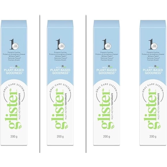 Amway Glister Toothpaste Pack of 4 Mint Toothpaste(400 g)