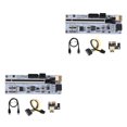 thumbnail image 1 of Shengyu PCI-E 1x to 16x Adapter with LED Indicators High Speed PCI- Extender Black 2Set, 1 of 6