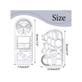 thumbnail image 2 of FYY 2 Pcs Règle Géométrique Multifonctionnelle, Modèle de Dessin Géométrique Outil de Mesure Règle de Dessin en Plastique, Règles de Draft pour Étudiant Schoo, 2 of 4