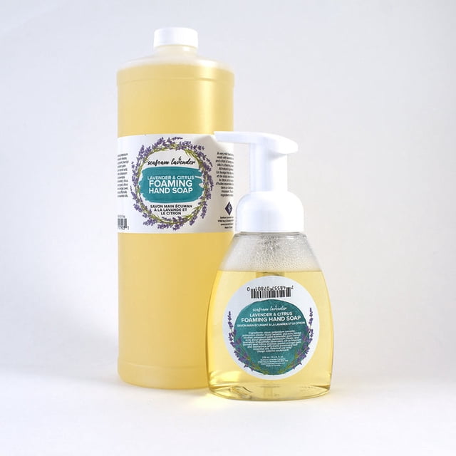 Seafoam Lavender Co. FOAMING HAND SOAP (1 Litre / 33.8 fl oz Refill) - LAVENDER & LEMON