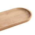thumbnail image 3 of Oval Wooden Tea Tray Serving Table Plate Snacks dessert storage dish Food Tea Storage 10x23cm, 3 of 8