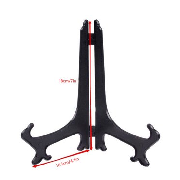 Boyijia 6pcs Plastic Easels Plate Holders Display Dish Rack Picture Frame Photo Book Pedestal Stand