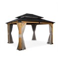 thumbnail image 3 of Hometrends  11 ft. x 13 ft. Hardtop Cedar Gazebo, 3 of 8