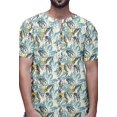 thumbnail image 4 of Atasi Indian Kurta For Boys Printed Short Sleeve Kurta For Men Designer Kurta, 4 of 5