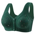 thumbnail image 1 of hotojiny Plus Size Bras for Women Front Closure No Underwire Comfort Bralettes Full Coverage Wireless Padded Sleep Bra, 1 of 5