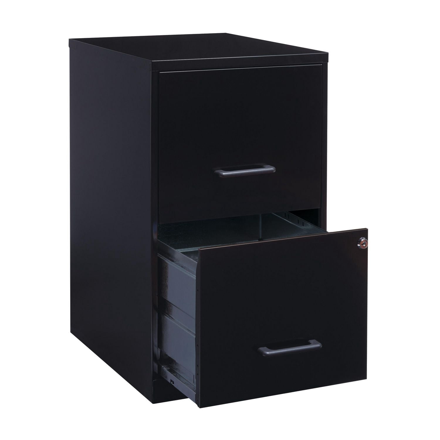 Solutions d’espace - Classeur vertical, largeur papier lettre à 2 tiroirs de 18 po de profondeur - noir