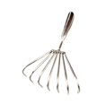 thumbnail image 2 of S SERENABLE Stainless Steel Claws Rake Hand Rake for Loosening Beach Clamming Accessories 7 tooth 5cm, 2 of 9