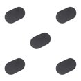thumbnail image 1 of relayinert Sponge Brush Eraser Scrub Handle Grip Sink Pots Bowl Kitchen Cleaning Tool black 5Set, 1 of 6