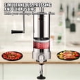 thumbnail image 4 of KFFKFF Machine à Saucisses, 5 Lb/3 L, en Acier Inoxydable 304, Conception Verticale, Comprend 3 Embouts de Remplissage, Base à Succion et Manivelle, Convient à la Maison Ou aux Entreprises, 4 of 9