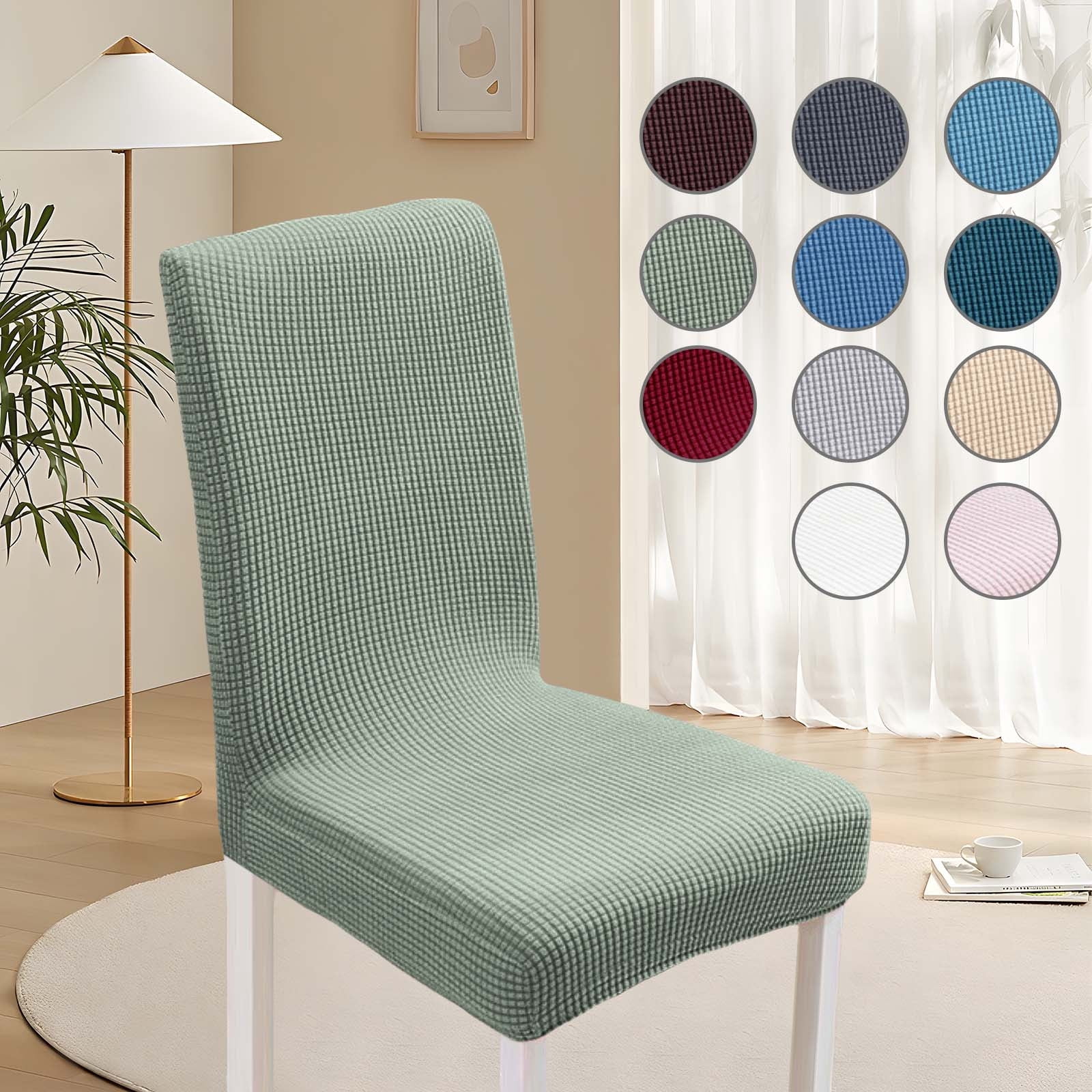 Seasonal Savings,Dining Room Chair Cover, Elastic Stretch Cushion for Kitchen Chairs, Colorful Chair Seat Covers for Dining Room, Washable Chair Protector, | Polyester, I-599 $BS$3