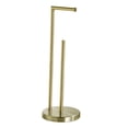 thumbnail image 2 of Rongfmy Toilet Paper Holder Stand Bathroom with Dispenser Large Capacity Rustproof Floor Aureate, 2 of 8